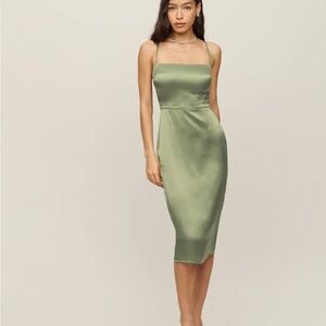 Reformation Oaklie Silk Dress